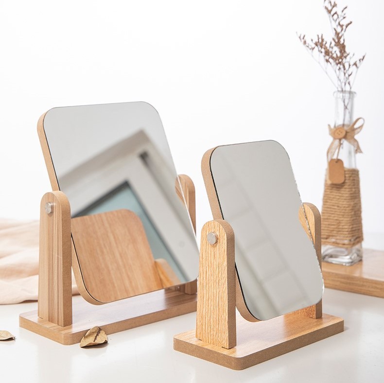 北歐風桌上型旋轉鏡