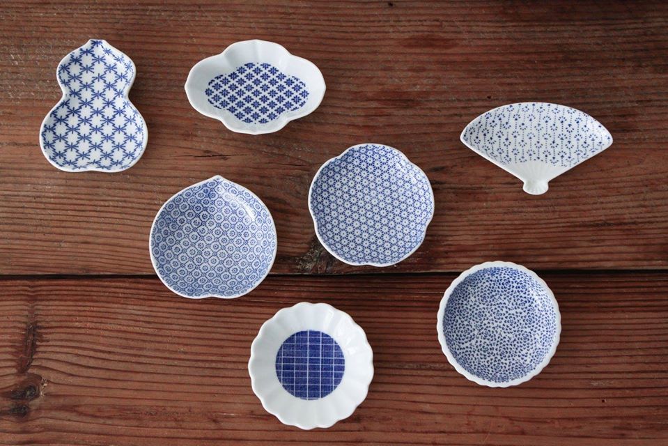 東屋-印判豆皿/向日葵