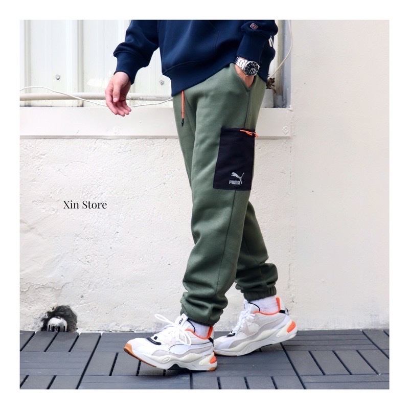 【現貨】Puma Interstellar Pants 口袋 縮口 工裝 棉褲 運動長褲