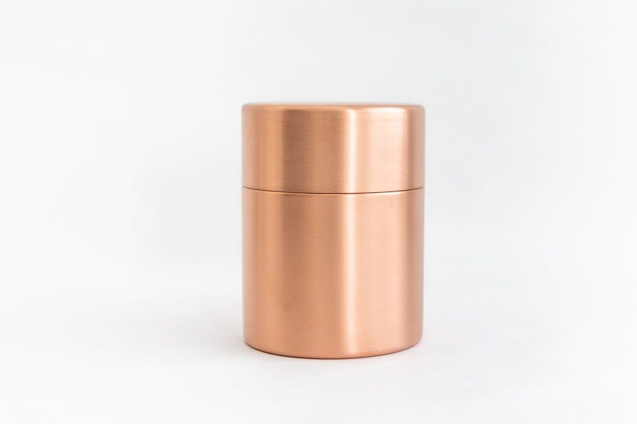 東屋-茶筒 大/銅/上蠟