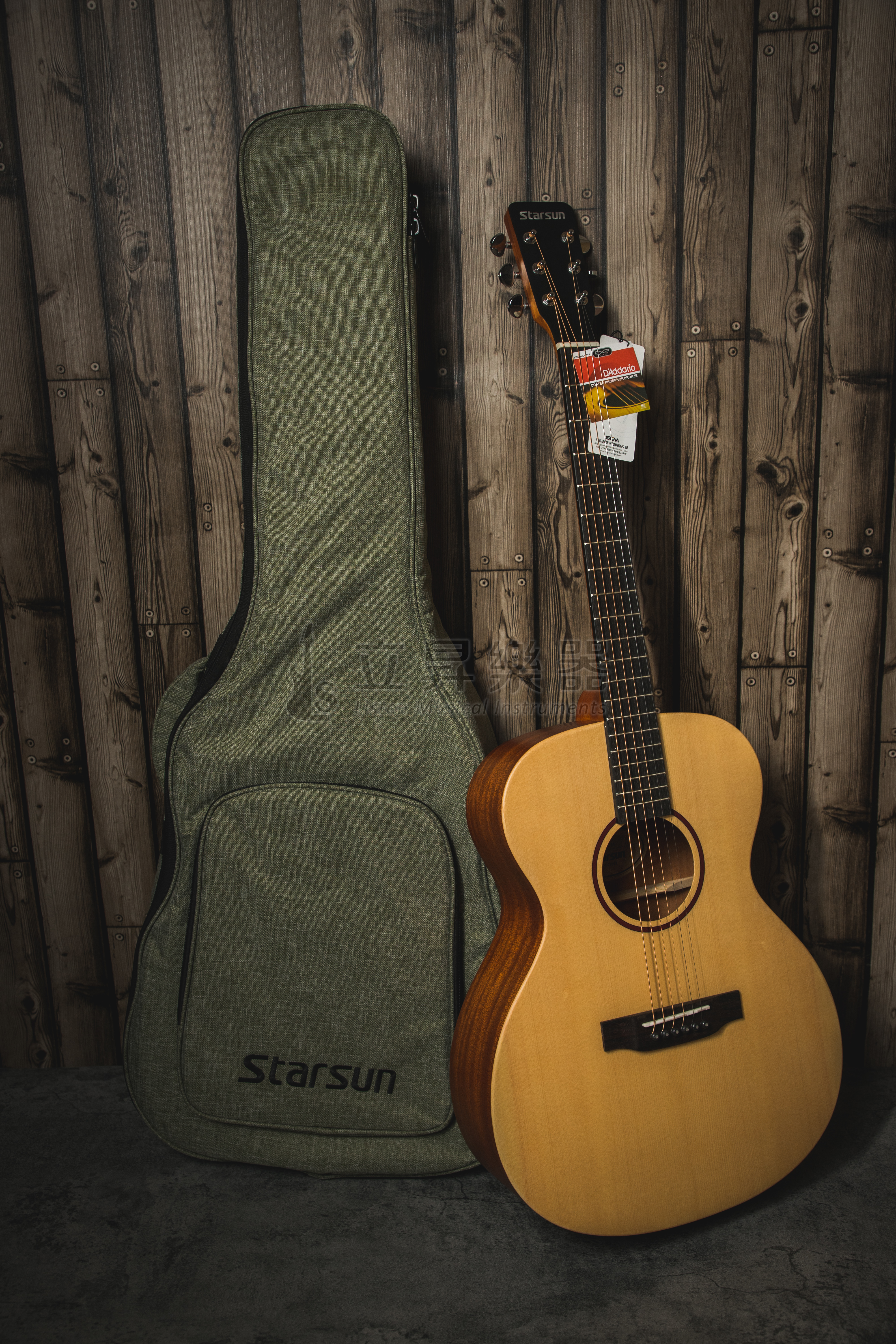 STARSUN S1-OM 木吉他 雲杉面單 含原廠15mm厚袋