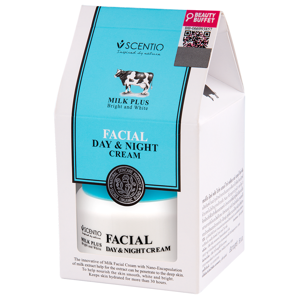 SCENTIO牛奶亮白日夜乳霜