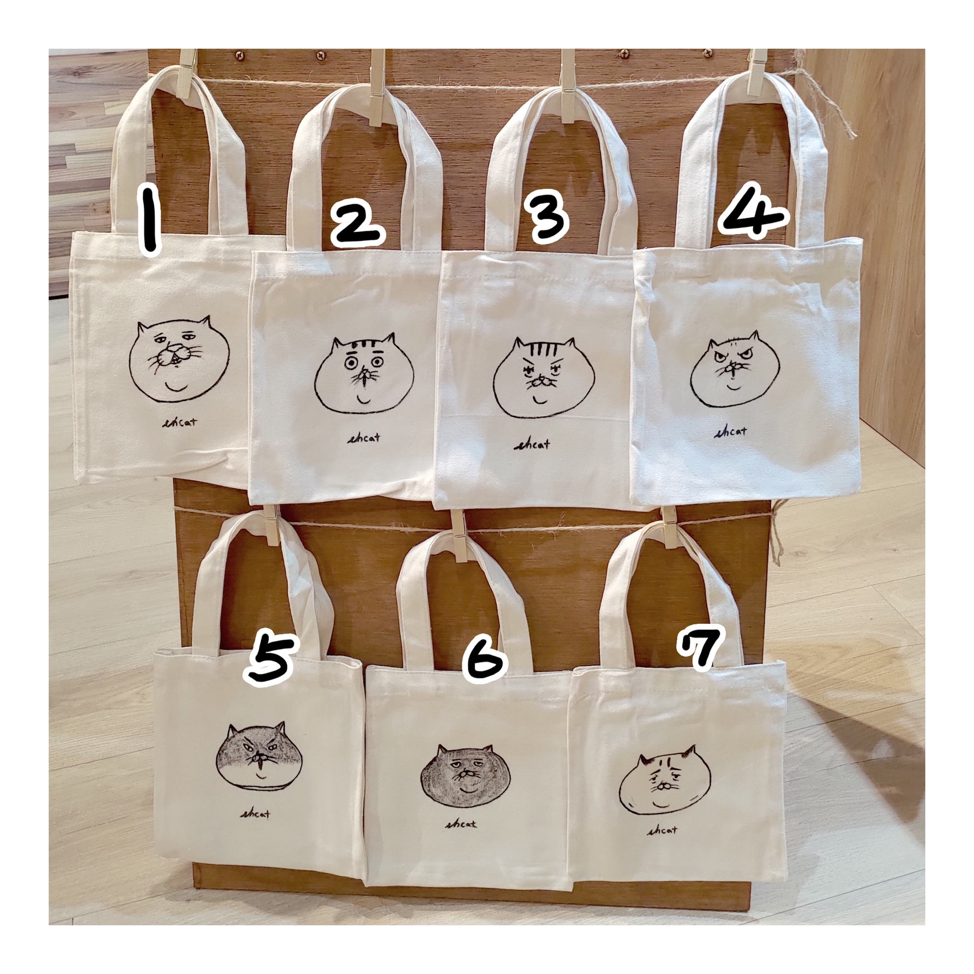 【ehcat貓室友】手繪帆布袋