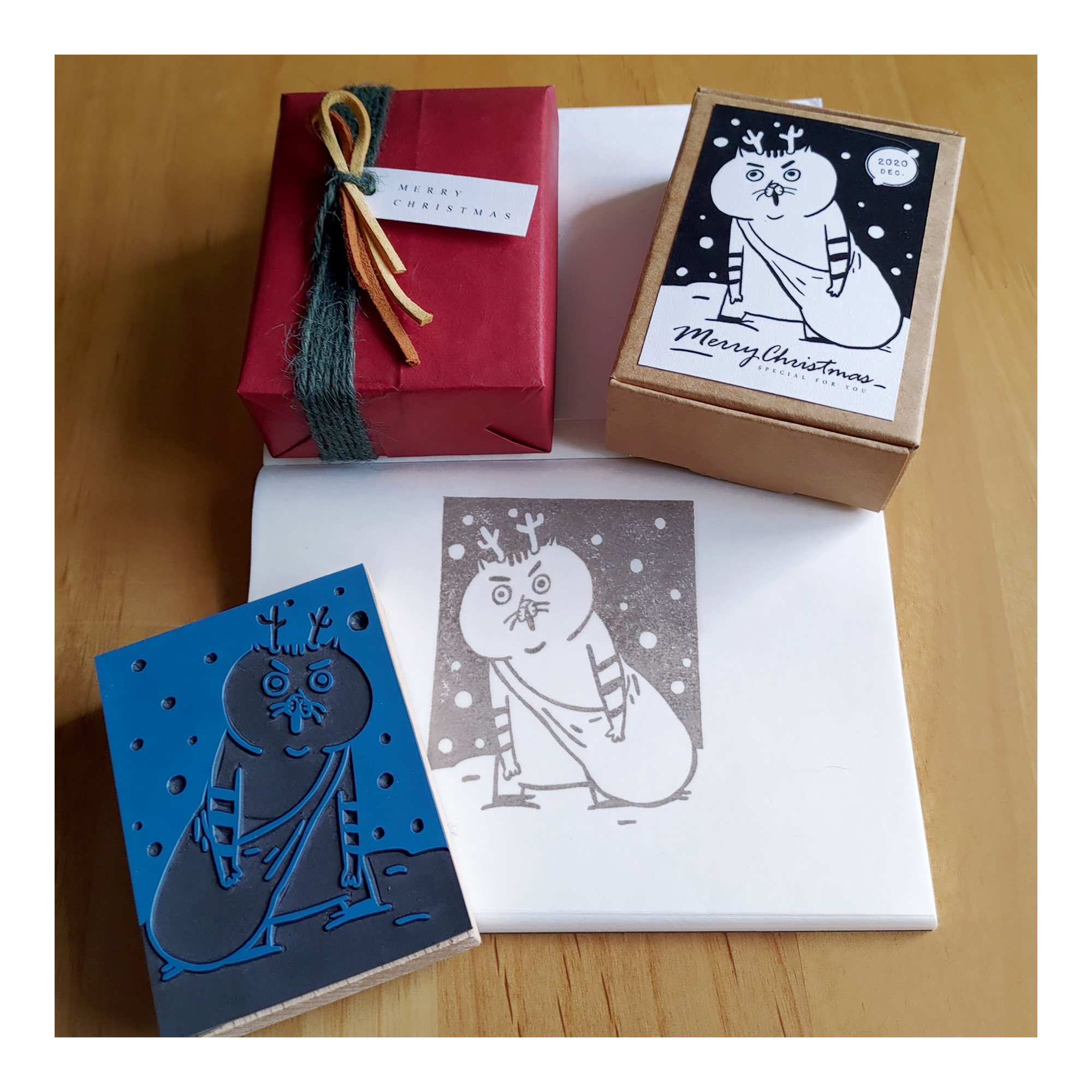 【ehcat貓室友】2020耶誕限定-小弟麋鹿手刻章