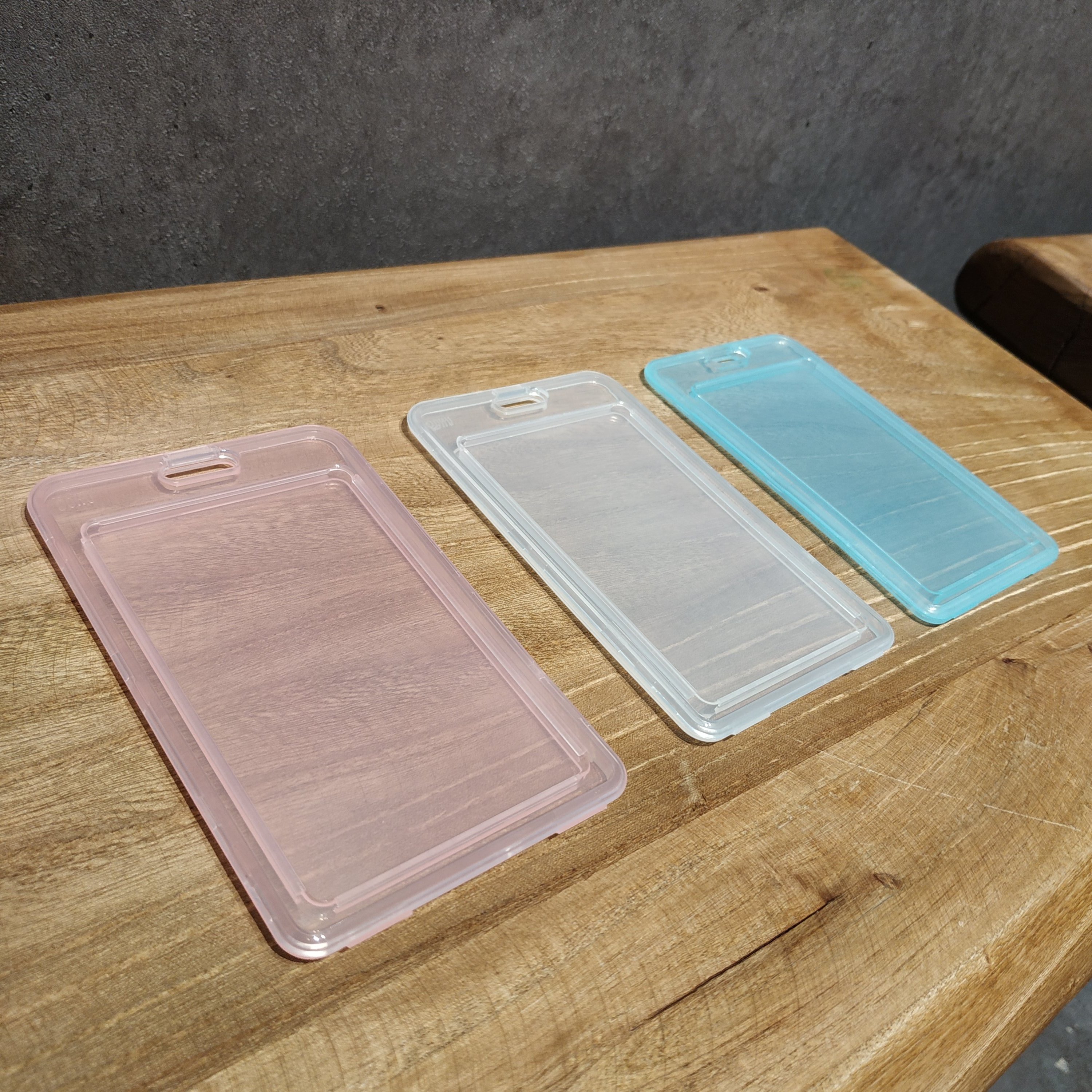 [現貨] 夢幻色透明證件套(直)