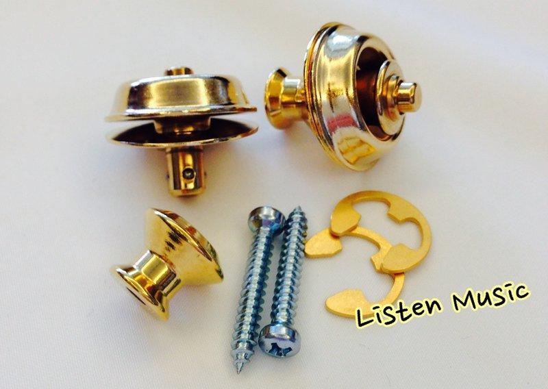 Dunlop 安全背帶扣 SLS1034G 金色 電吉他 電貝斯 安全背釦