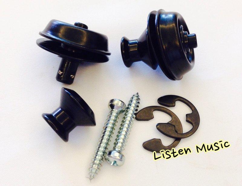 Dunlop 安全背帶扣 SLS1033BK 黑色 鍍鎳 電吉他 電貝斯 安全背釦