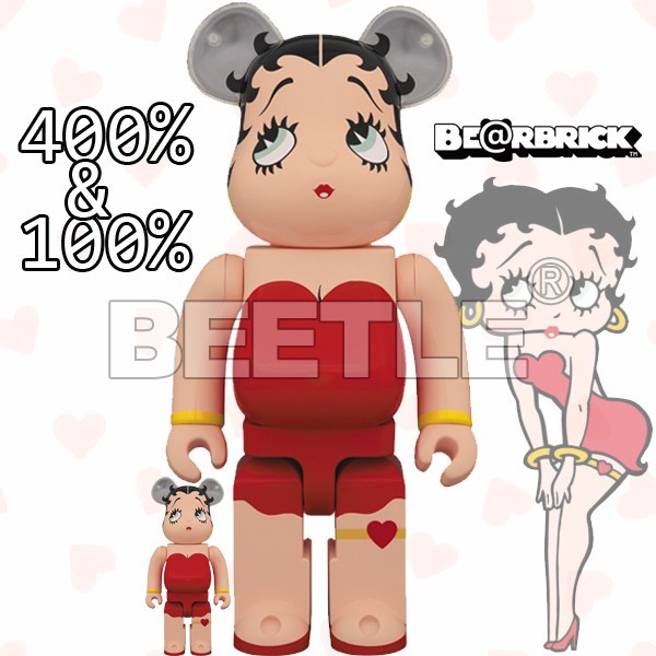 BEETLE BE@RBRICK BETTY BOOP 貝蒂娃娃性感尤物庫柏力克熊100 400%