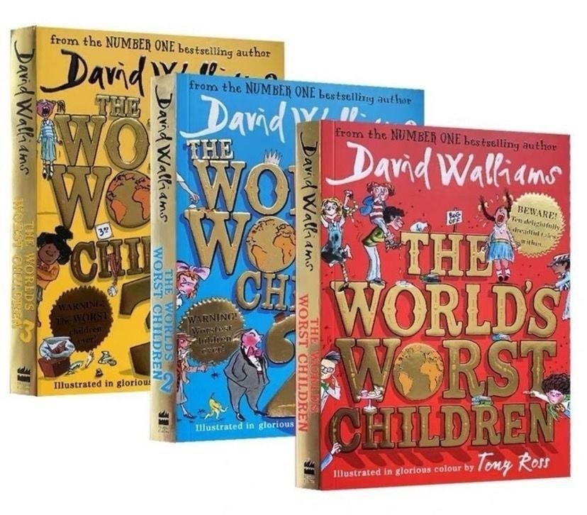 The Worlds Worst Children Collection 3 Books Set by David Williams