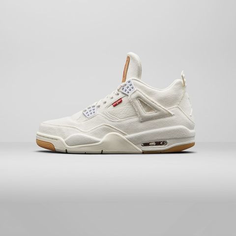 Levi's x Air Jordan 4 GS 白牛仔布女鞋AQ9103-100 [EW]