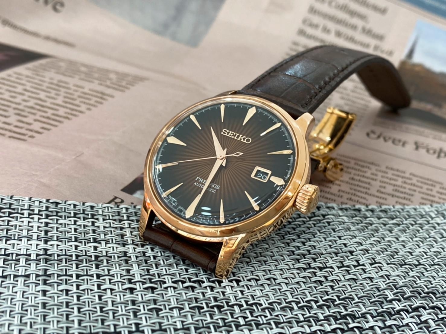 【SEIKO 精工】PRESAGE 調酒師機械錶  4R35-01T0P  40mm 現代鐘錶