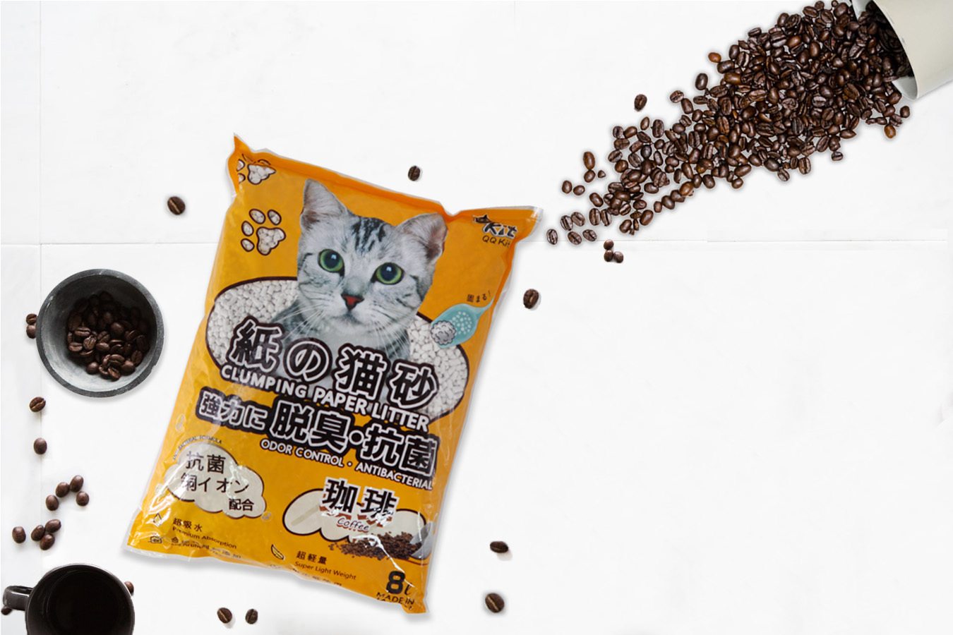 【8L省荷包】咖啡紙貓砂 (6包/箱)