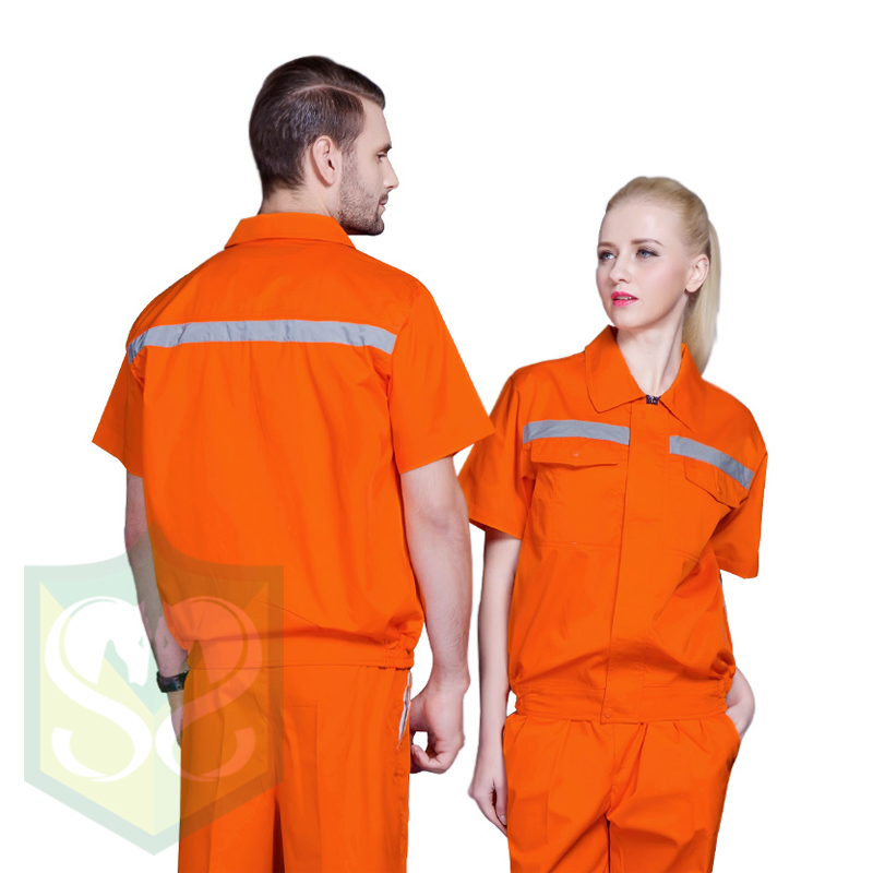 Reflective overalls (orange / blue)