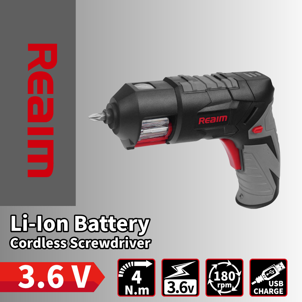 REAIM萊姆 3.6V左輪鋰電電鑽起子機