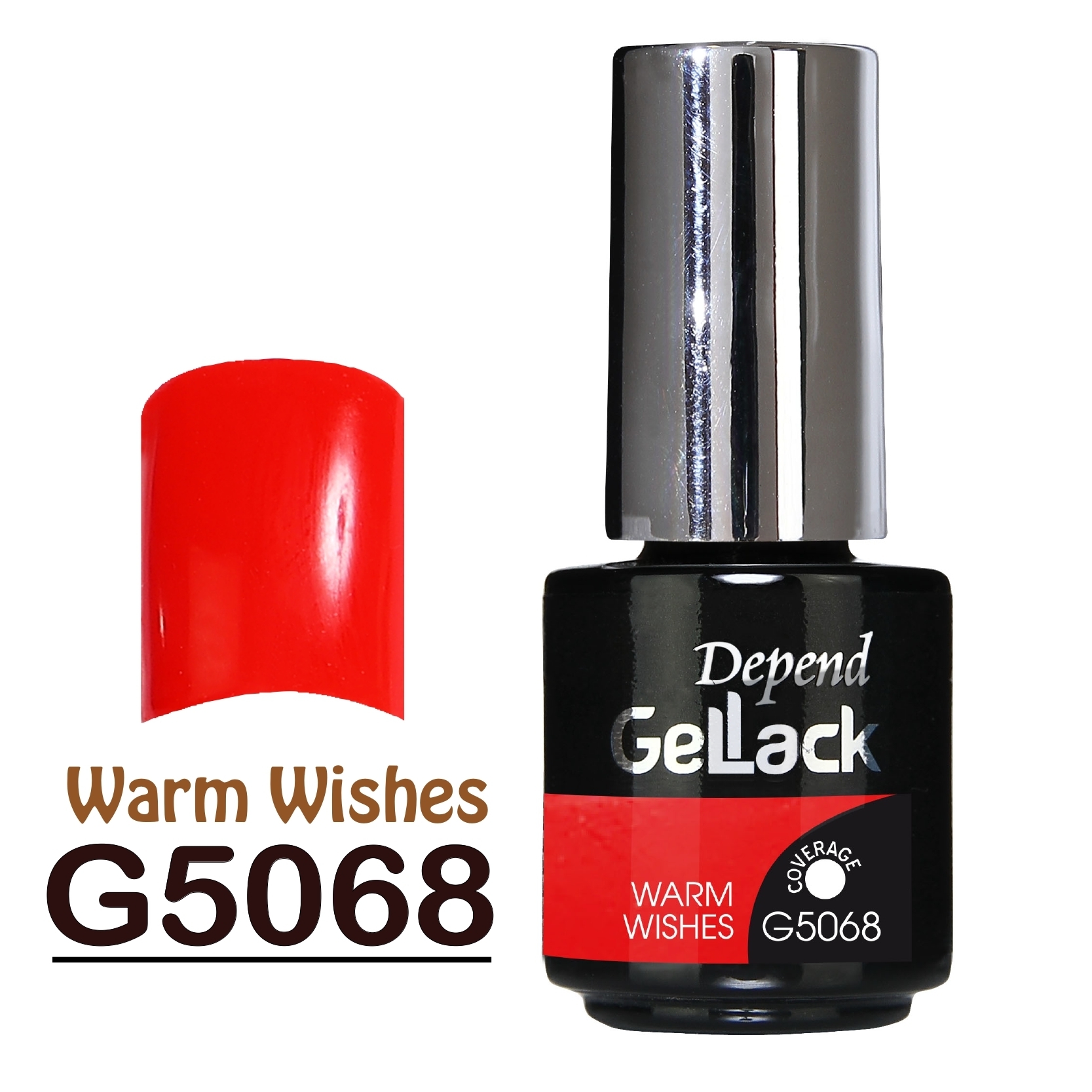 GELLACK GEL甲凝膠 5068 火熱鮮紅色 (不透明)