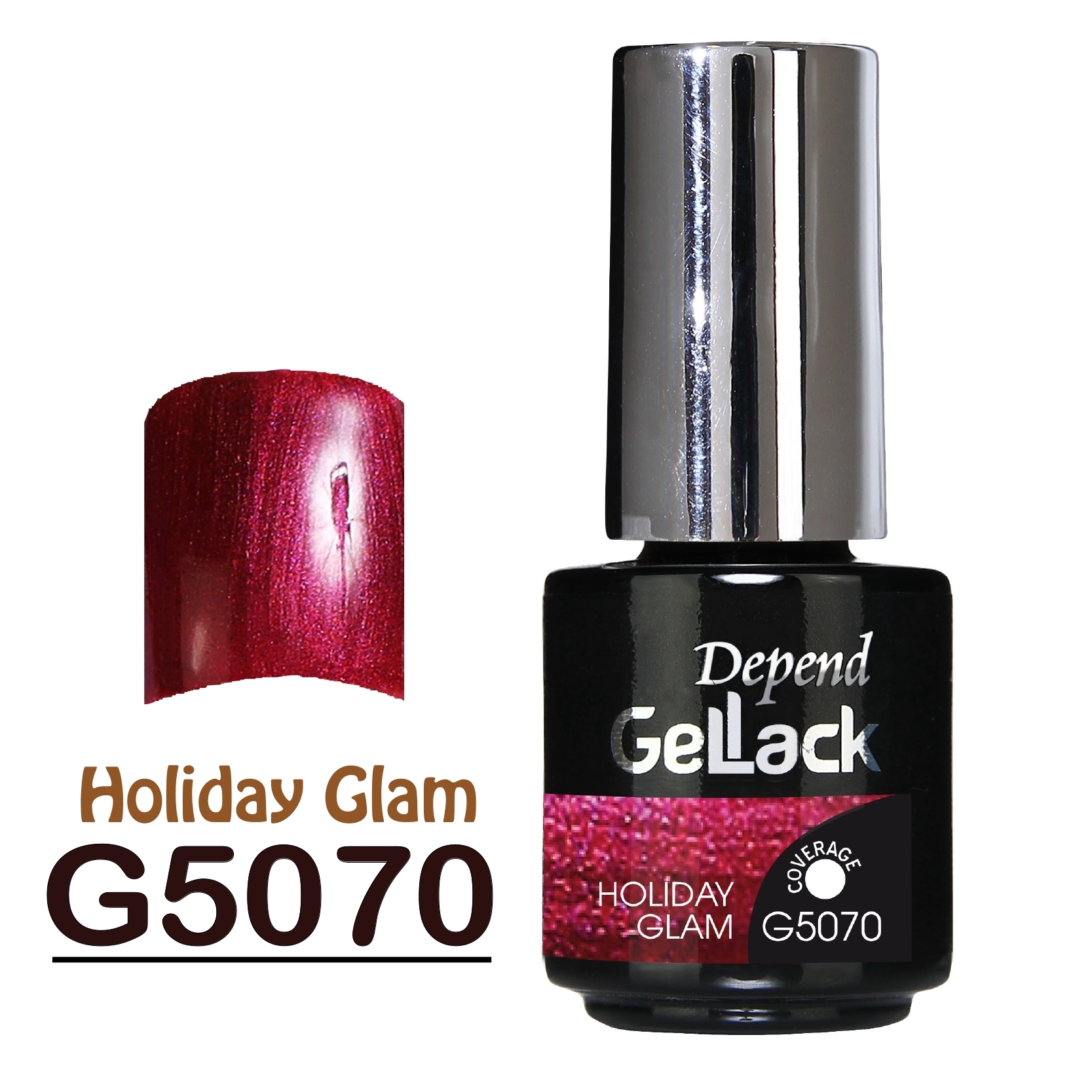 GELLACK GEL甲凝膠 5070 珠光酒紅色 (不透明)