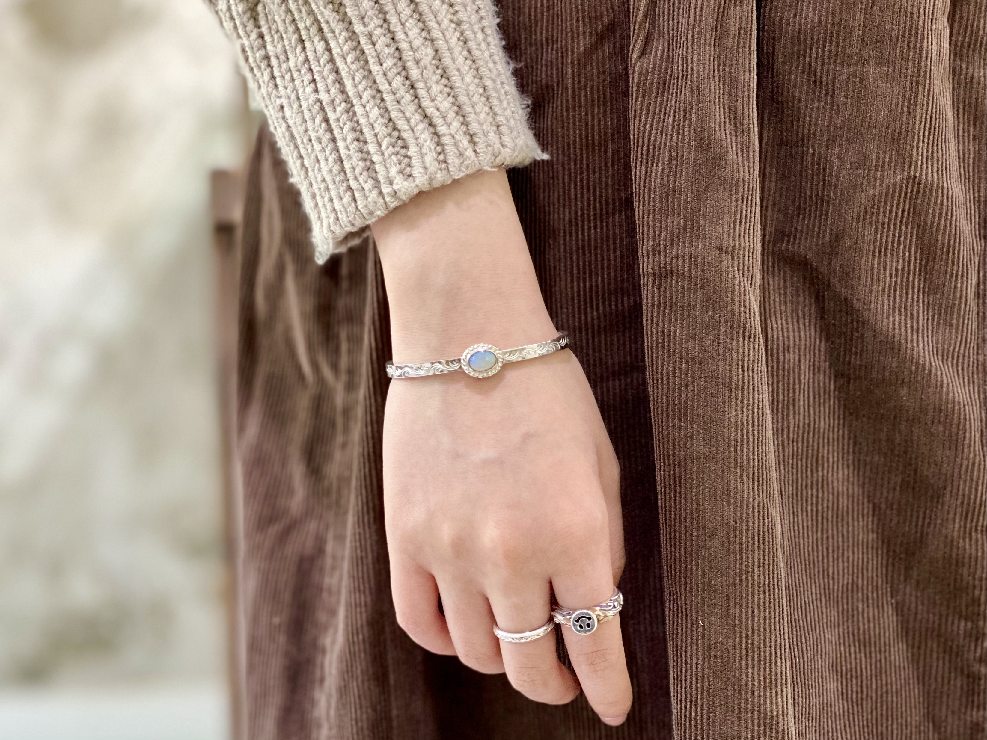 蛋白石唐草5mm 手鐲