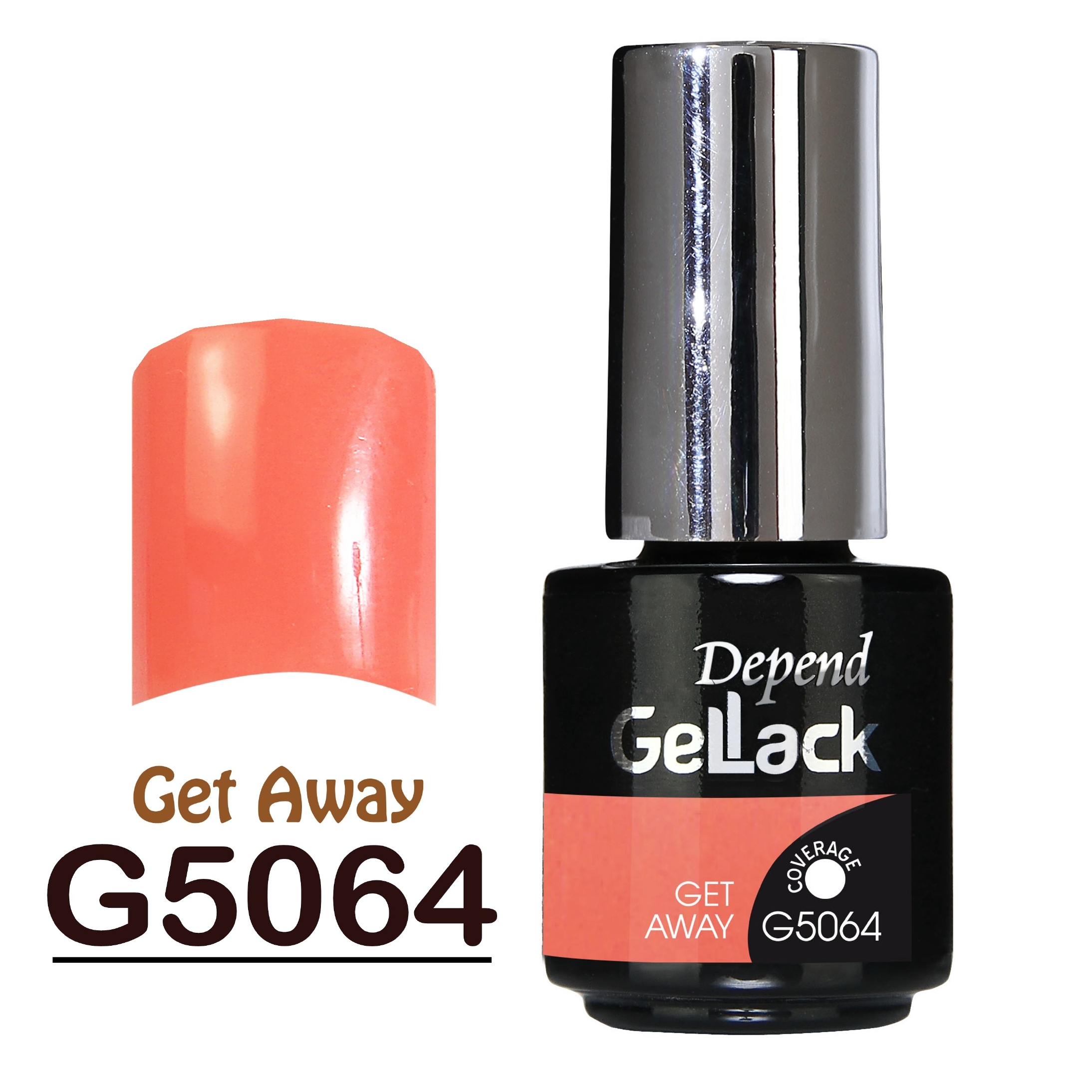 GELLACK GEL甲凝膠 5064 日落柔橘色(不透明)