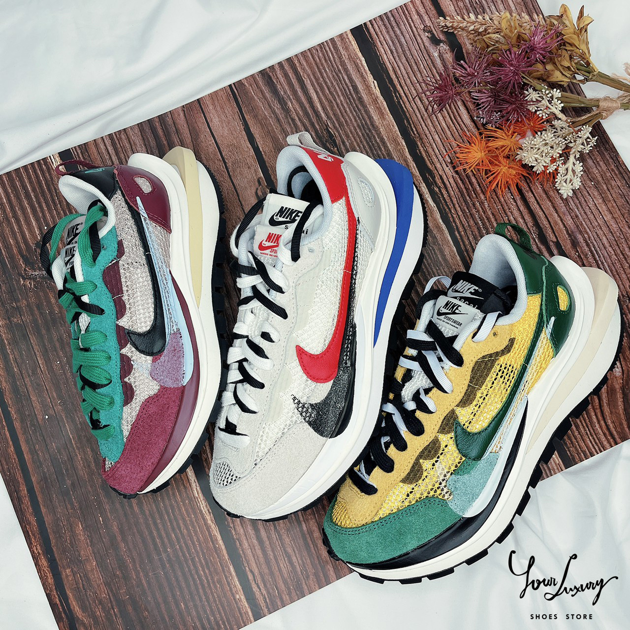 【Luxury】正品代購 Sacai x Nike Pegasus VaporFly SP 聯名 解構 黑 紅藍 黃綠紫