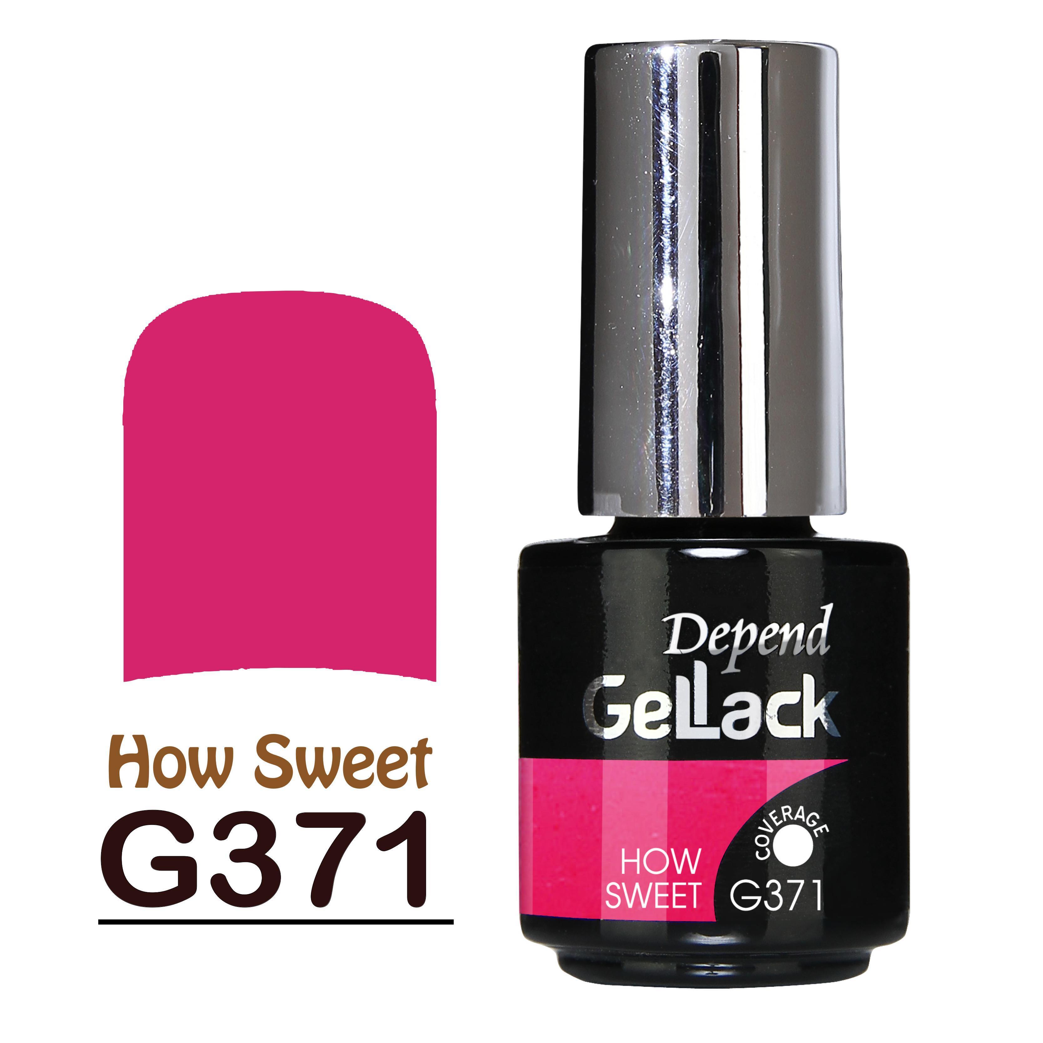 GELLACK GEL甲凝膠 371 深桃紅色(不透明)
