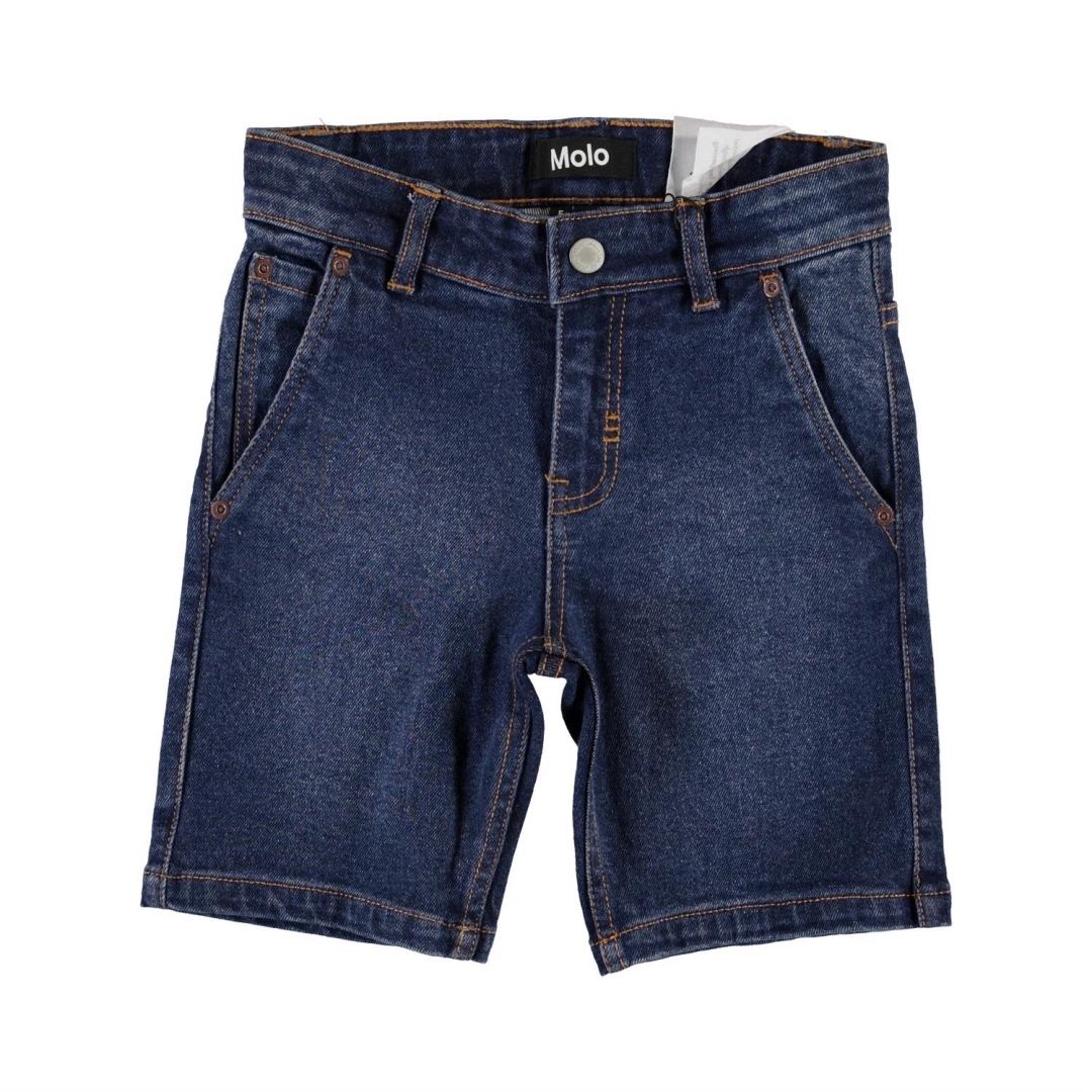 〖 Molo 〗深藍牛仔短褲