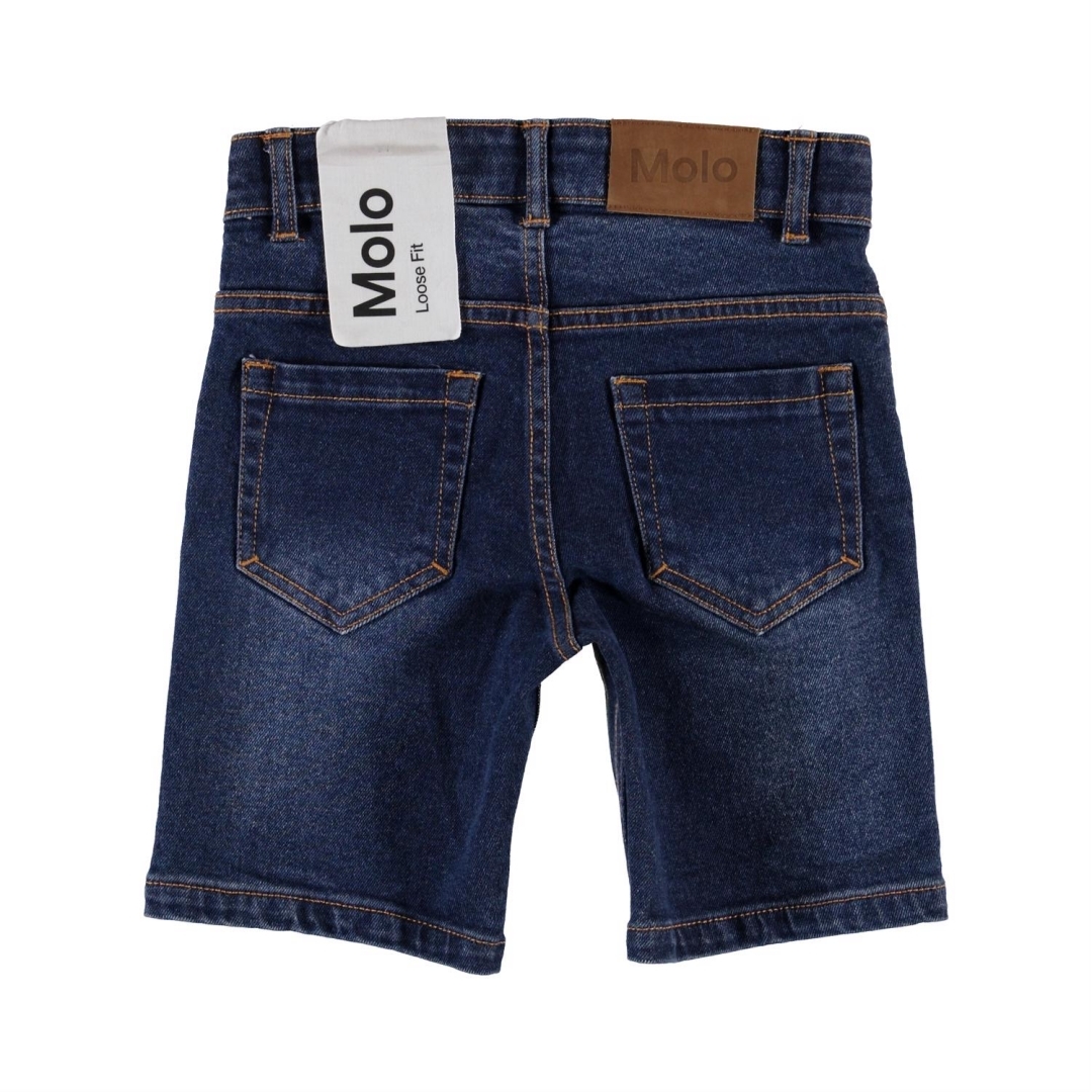 〖 Molo 〗深藍牛仔短褲