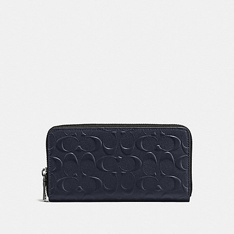 COACH  經典CLOGO浮雕款全拉鍊長夾