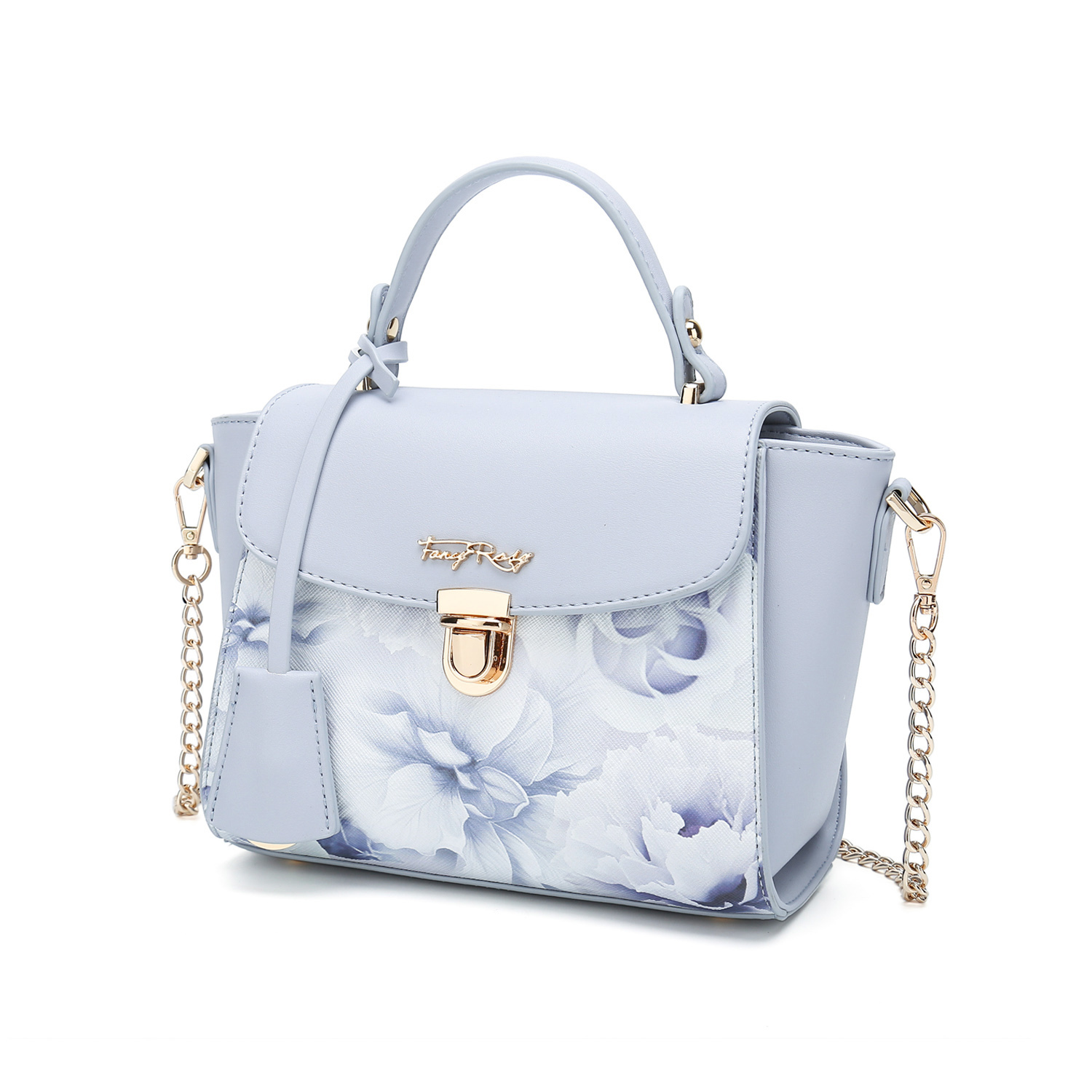 Rosy Romance Floral Print Shoulder Bag