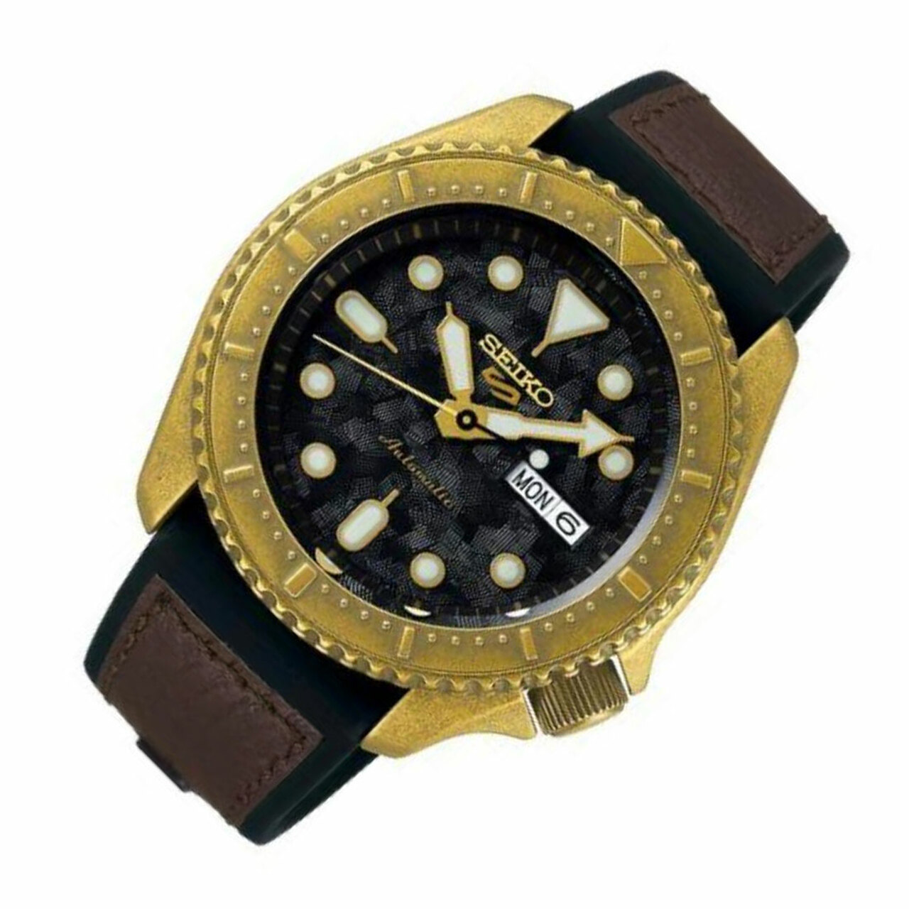 精工5 Sports系列仿舊版機械錶 SRPE80K1