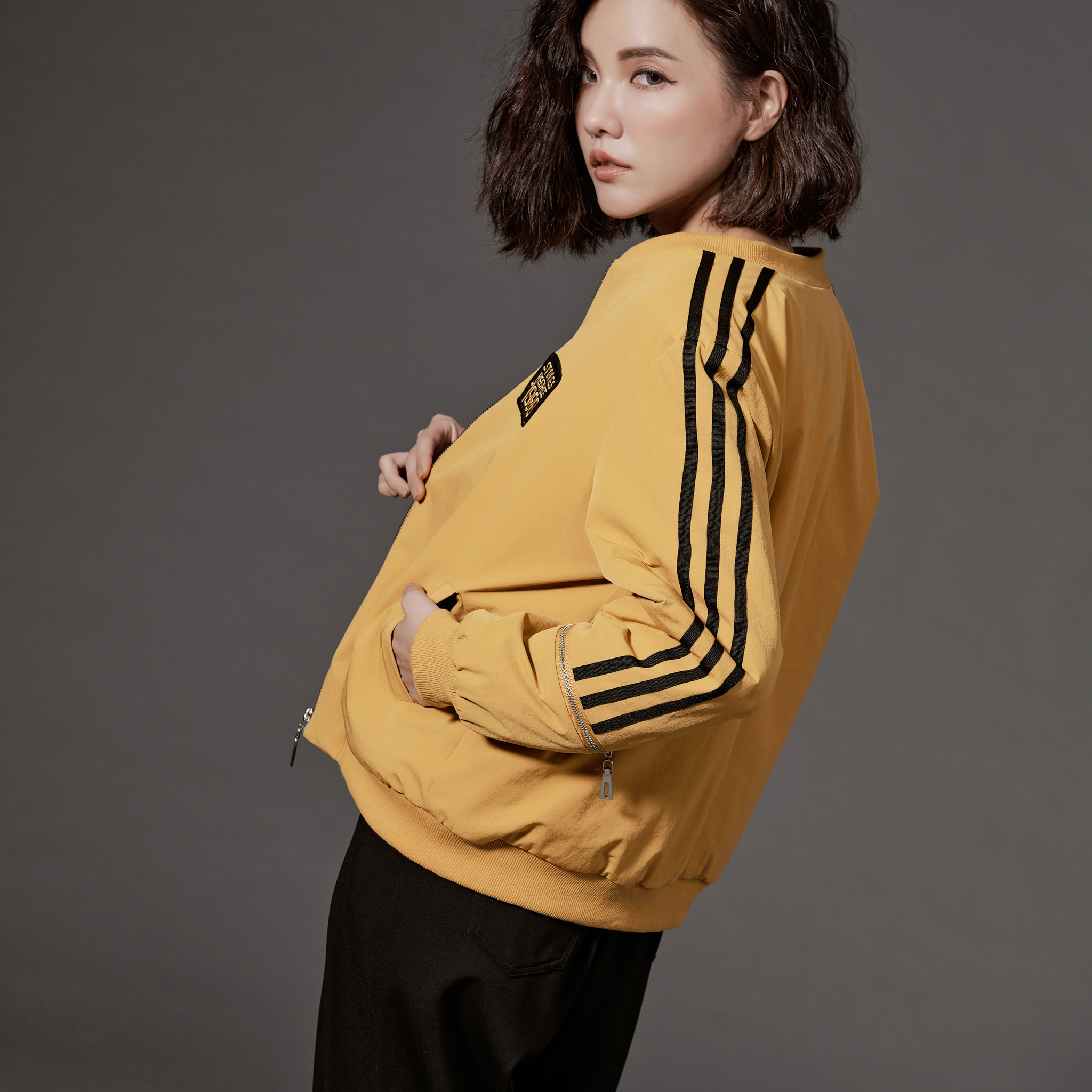 其他暢銷品 - 1986 黑織帶飛行夾克外套 - 2色