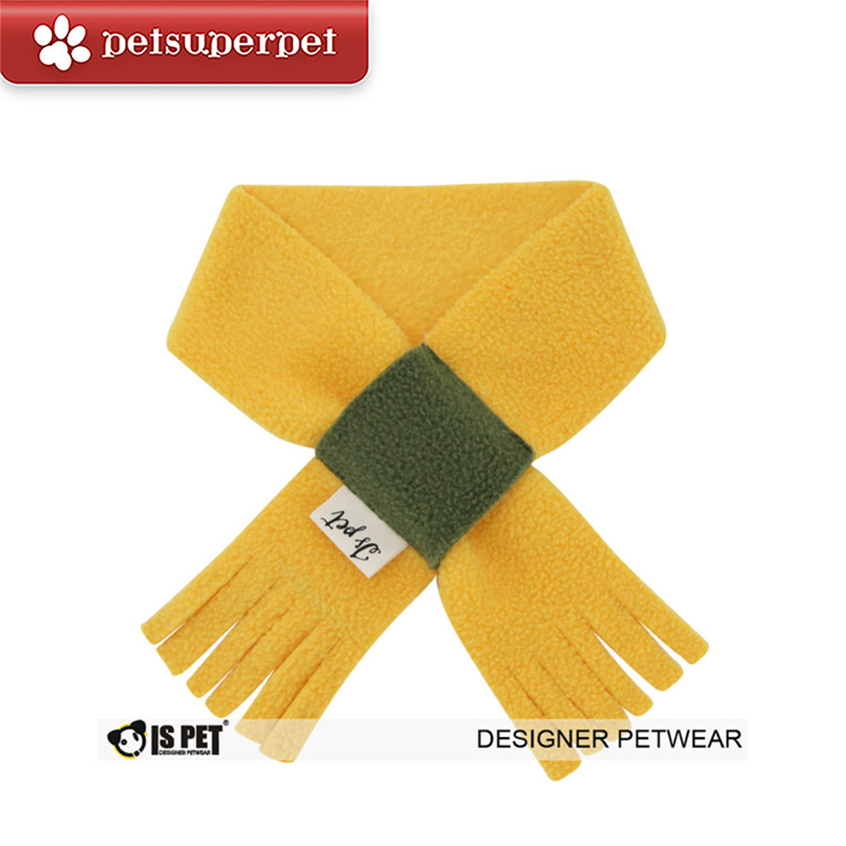 IsPet 寵物貓狗撞色圍巾 [3色] [3尺寸]