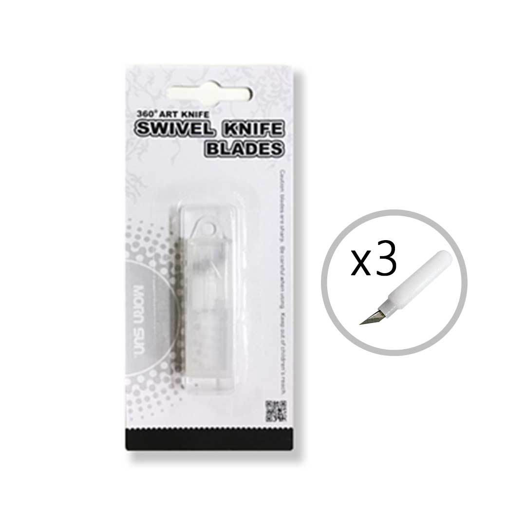 替換刀片-360度旋轉溜溜筆刀專用-3入(組)