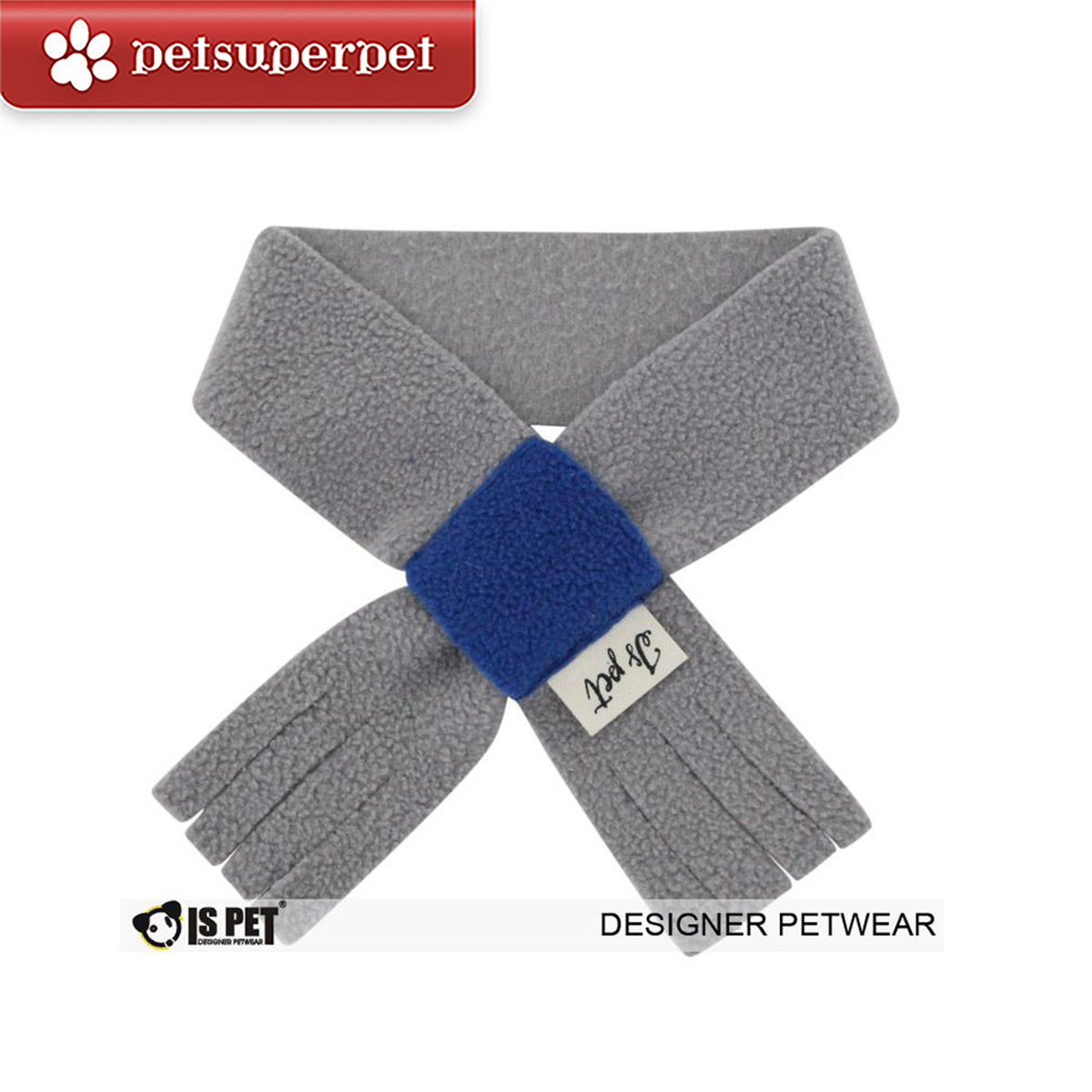 IsPet 寵物貓狗撞色圍巾 [3色] [3尺寸]