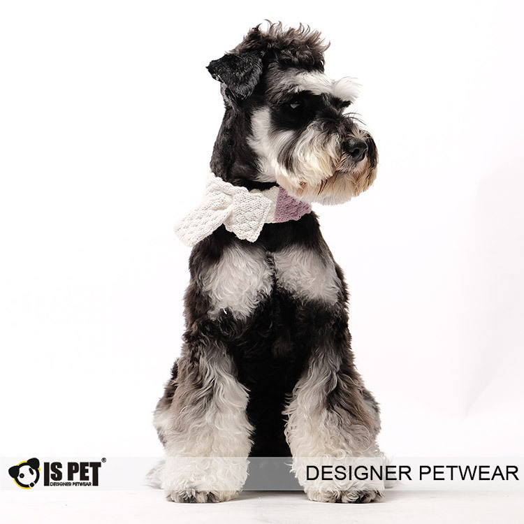 IsPet 寵物斜條紋圍巾 - 灰色 [3尺寸]