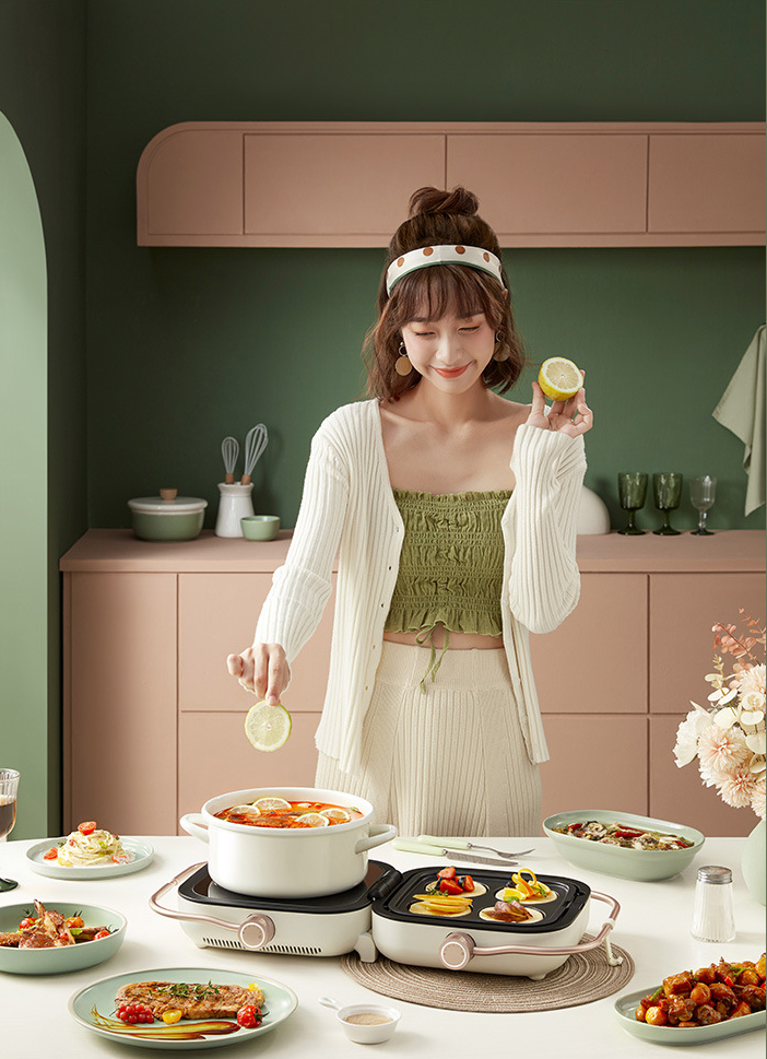 韓國 bokuk 邊煮邊烤摺疊鍋爐套裝