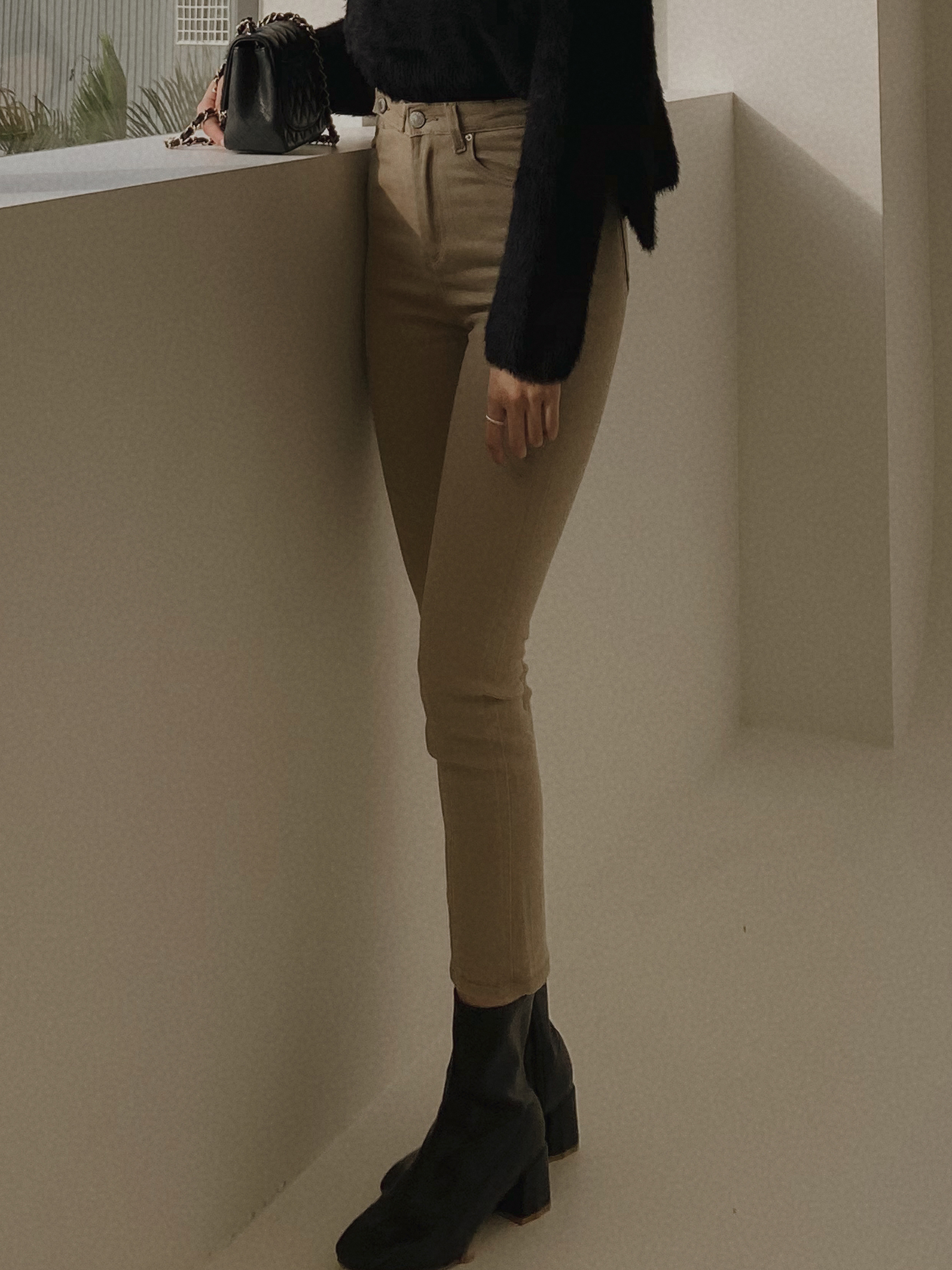 直筒雙釦百搭褲*3色