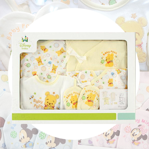 【預購】日本迪士尼 維尼/米奇/史努比 寶寶新生兒禮盒