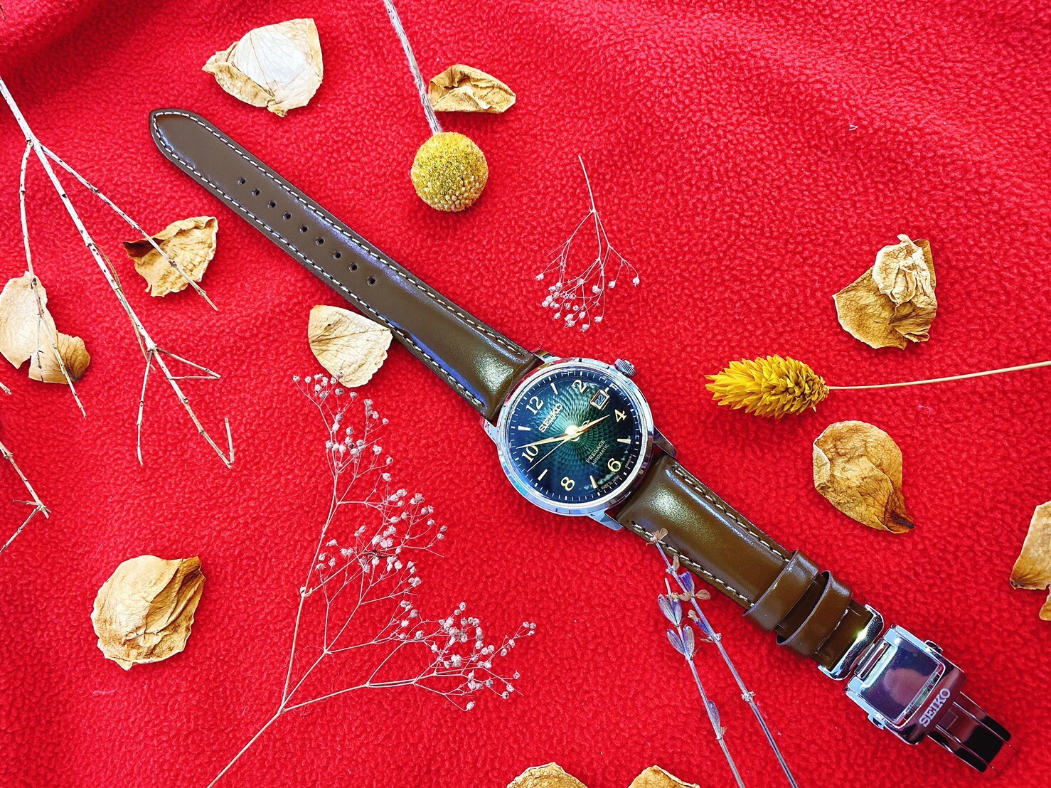 【SEIKO 精工】PRESAGE 調酒師系列綠面機械錶  4R35-04A0G  34mm 現代鐘錶