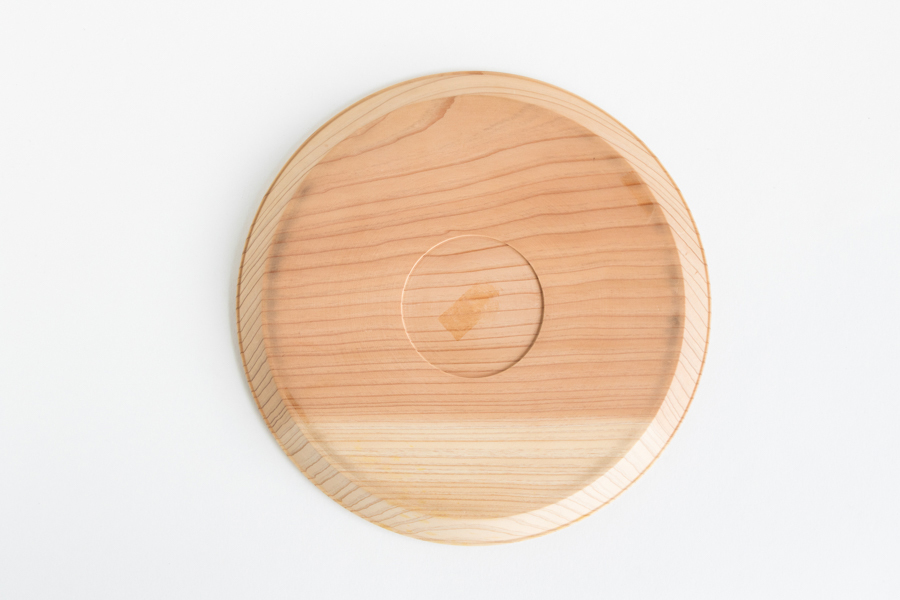 東屋-山茶盆/杉 圓托盤