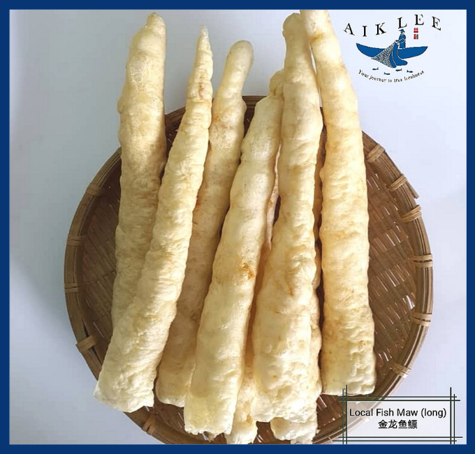 Fish Maw Long (Sea bass) Baked Dry