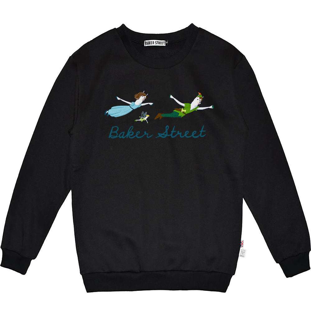 Fly with Alpaca 小飛駝 高磅數長袖圓T