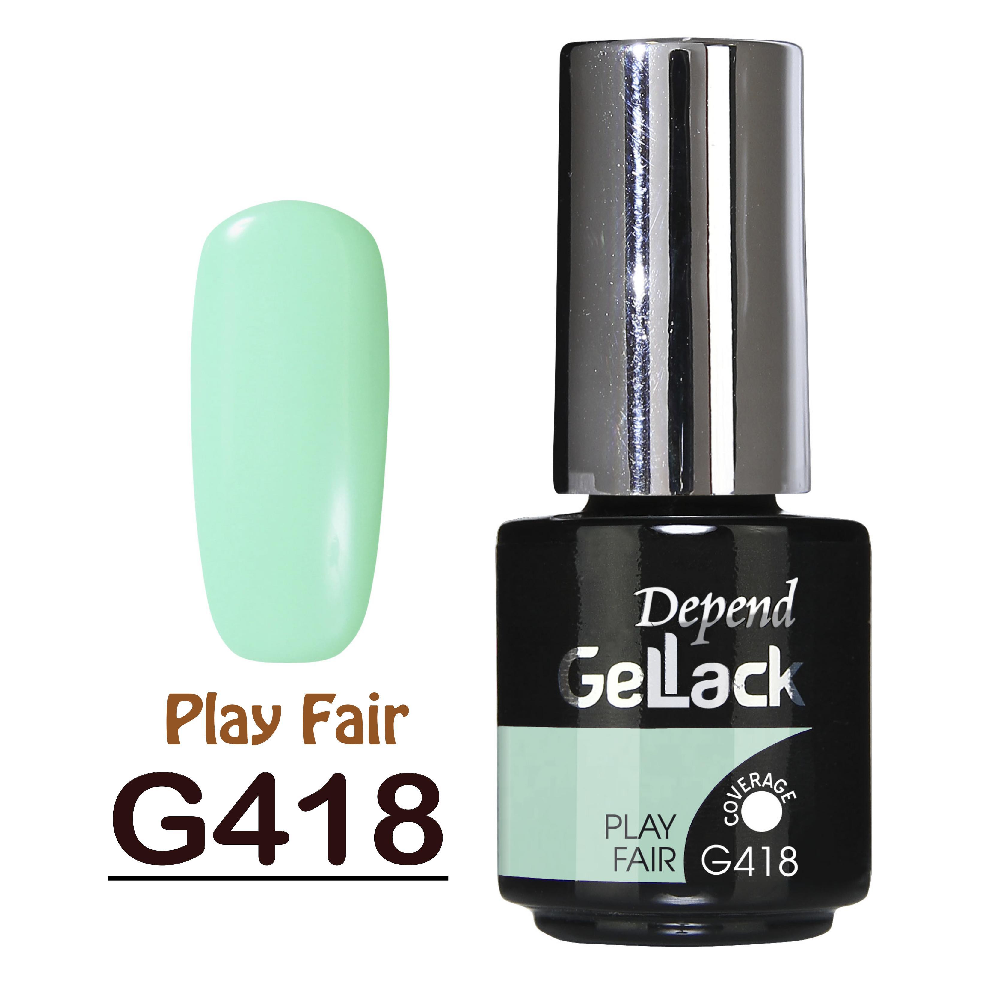 GELLACK GEL甲凝膠 418 活潑青蘋果綠色 (不透明)