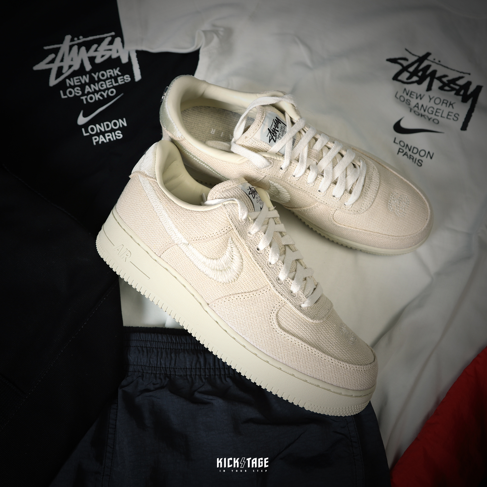 25.5cm】STUSSY x NIKE AIR FORCE 1 LOW-