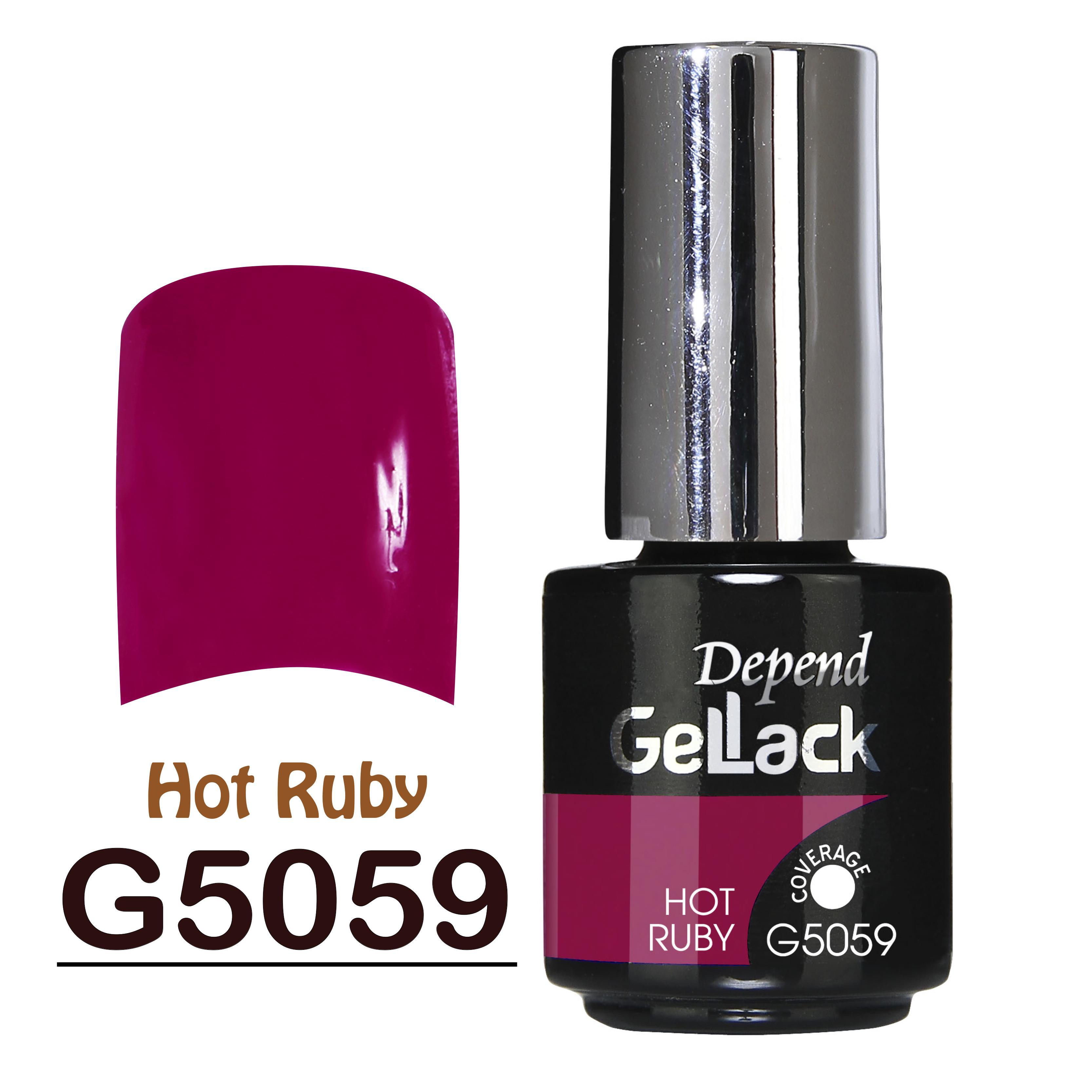 GELLACK GEL甲凝膠 5059 純紅玫瑰色 (不透明)