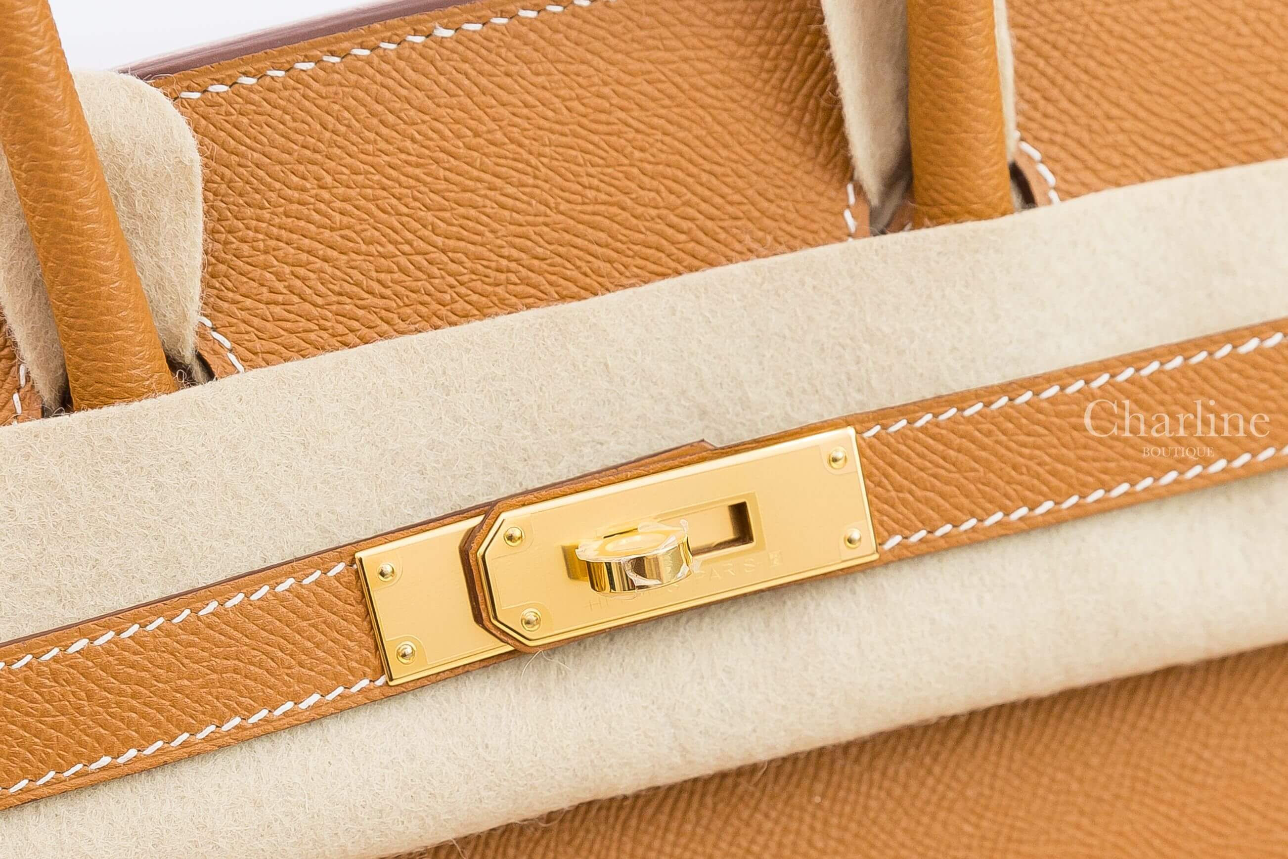 Hermès Birkin 30cm 37 Gold Epsom 焦糖色金釦鉑金包