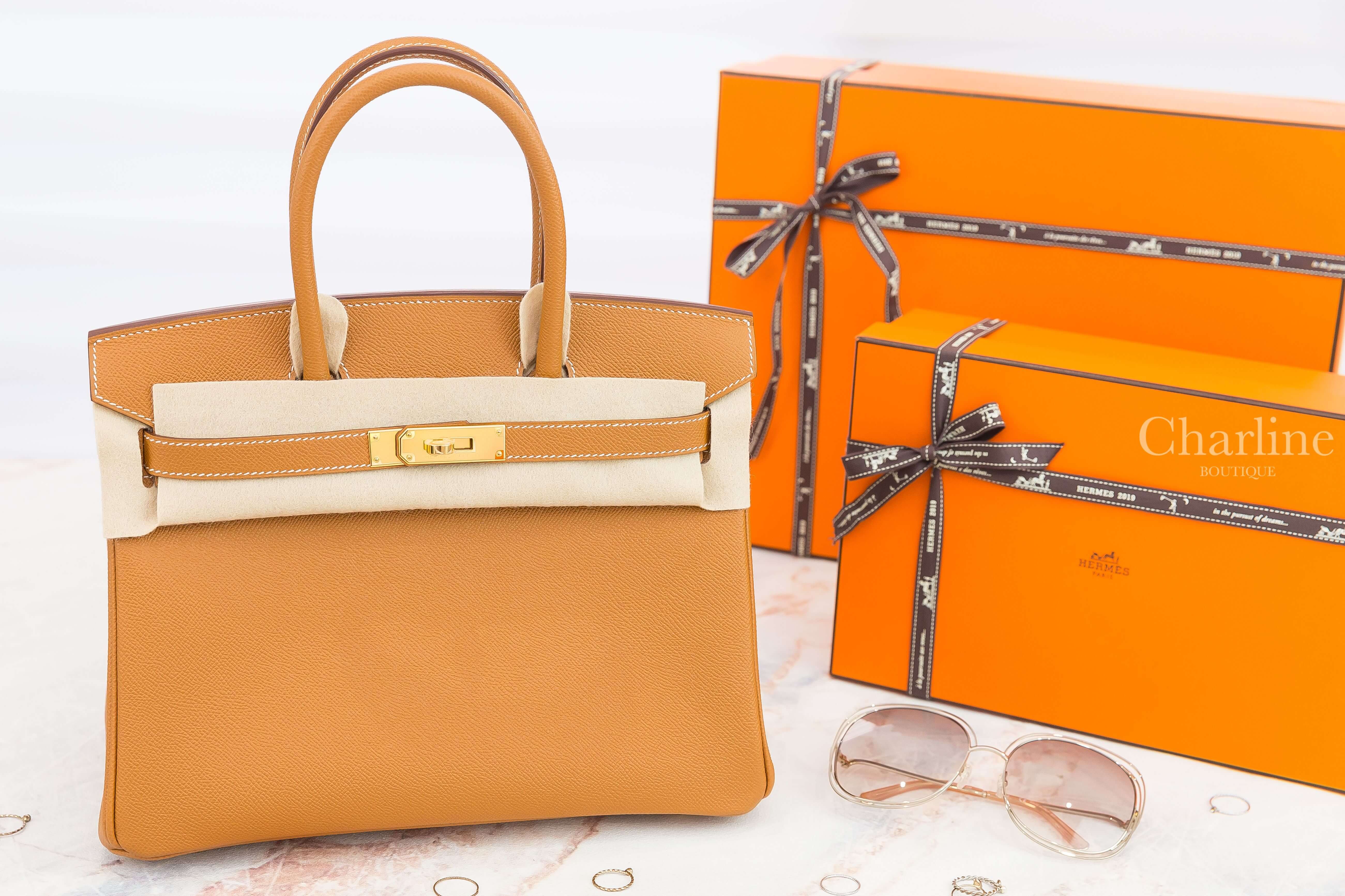 Hermès Birkin 30cm 37 Gold Epsom 焦糖色金釦鉑金包