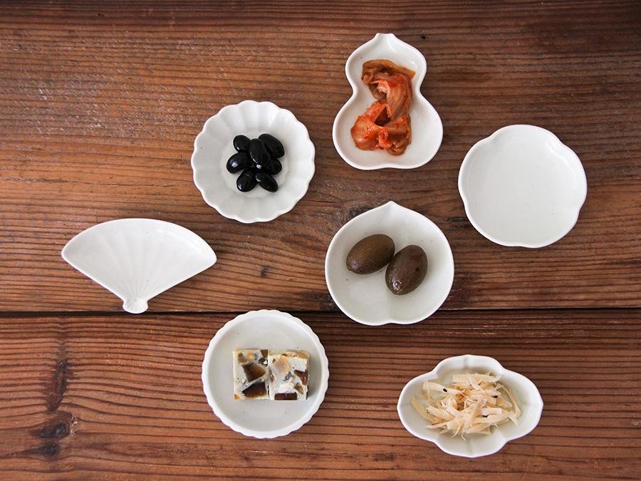 東屋-豆皿/扇/無地