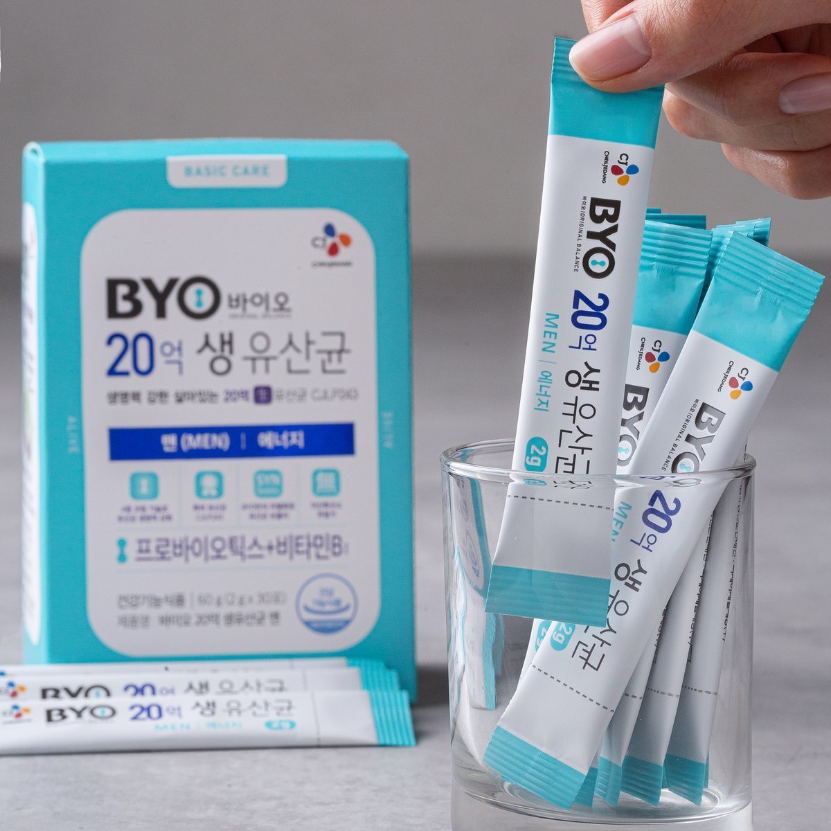 【CJ BYO】純天然男士抗氧化活性乳酸20億益生菌 30條裝入