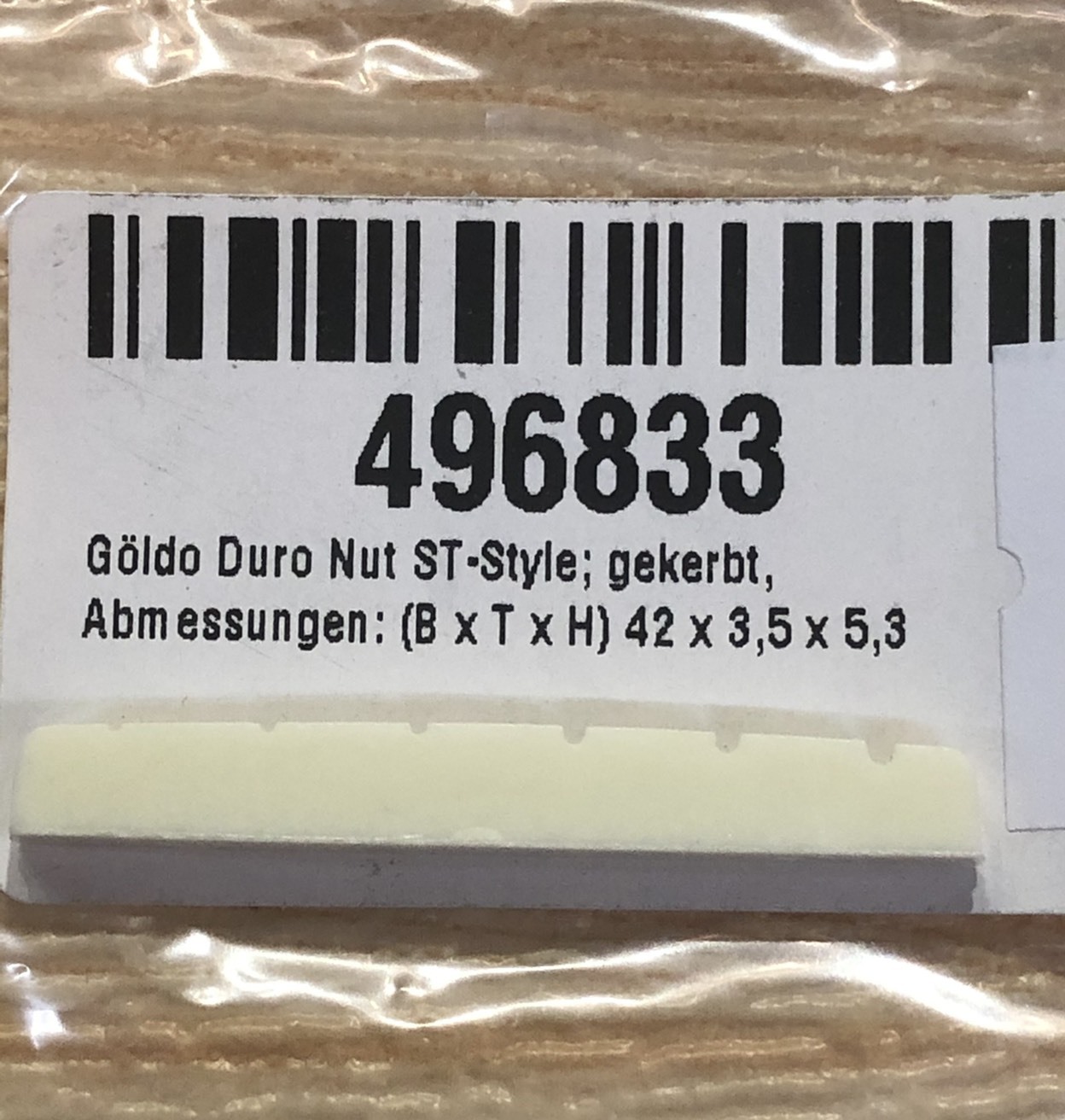 STRAT電吉他適用 非牛骨上弦枕 DURO Nut ST Style 42 X 3.5X5.3mm
