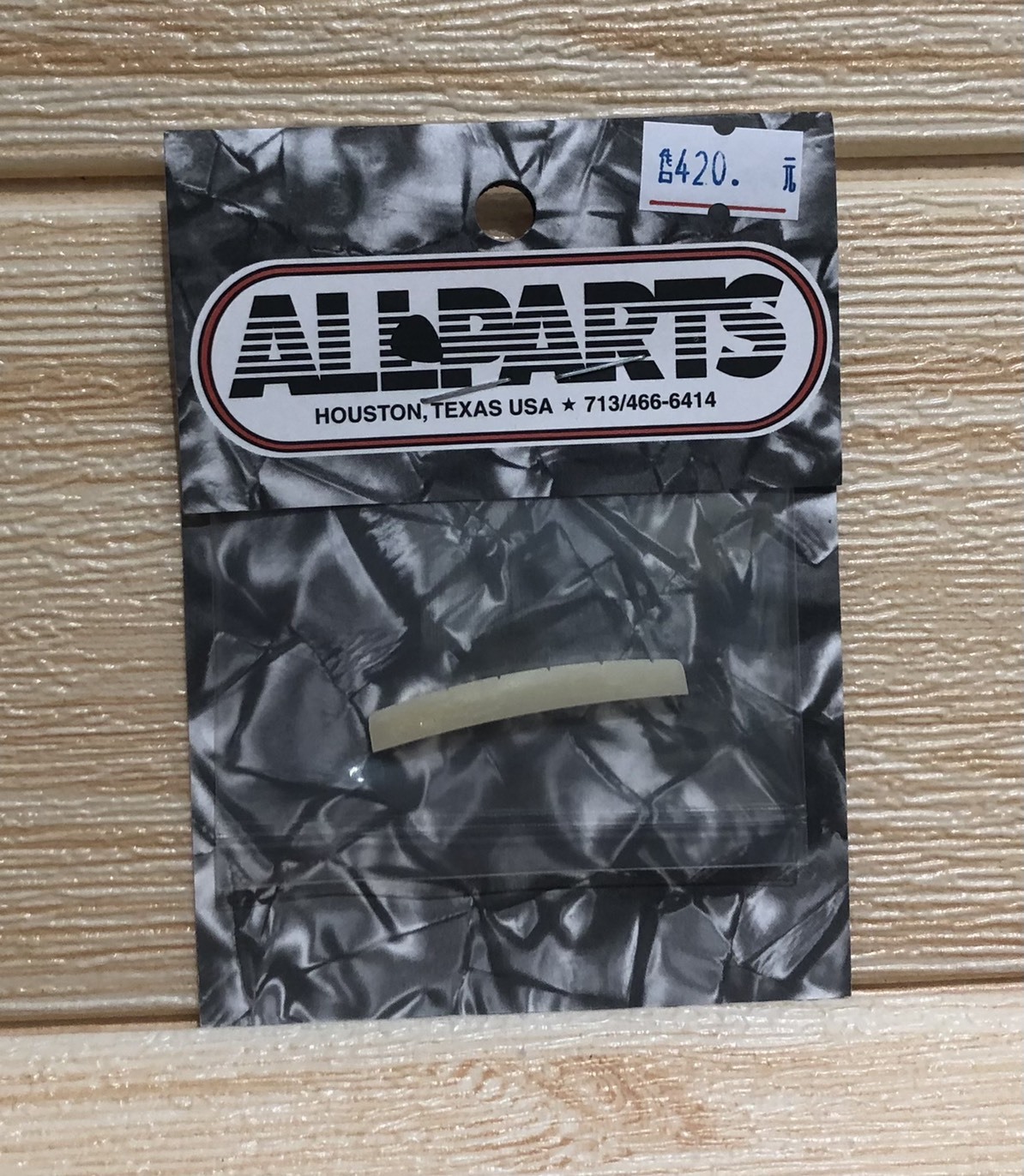 ALLPARTS STRAT電吉他適用 牛骨上弦枕 BONE Nut 42.9x3.17x5.6mm